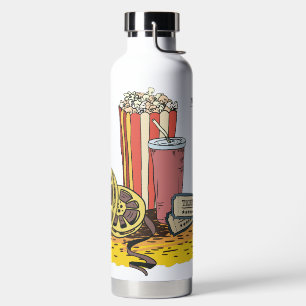 Custom Name Movie Buff Water Bottle