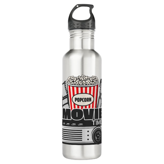 Custom Name Movie Time 710 Ml Water Bottle (Front)