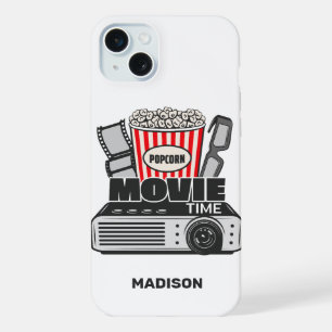 Custom Name Movie Time iPhone 15 Plus Case