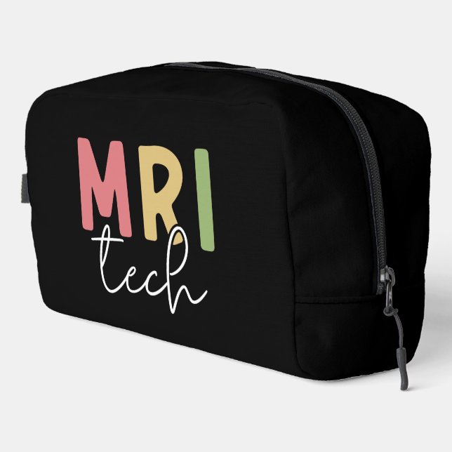 Custom Name MRI Tech | MRI Technologist Gifts Dopp Kit (Right Corner)