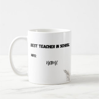 Custom Name Mug – Back to School Gift for teachers