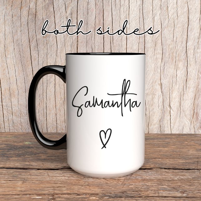 Custom Name Mug, Birthday, Christmas Gift for Her Mug (custom ceramic mug, personalized gift mug, coffee lover gift, minimalist name mug, bulk mug gift)