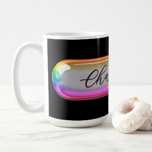 Custom Name Mug – Bright Colourful Glass Lens