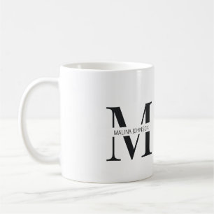 "Custom Name Mug with Letter M"