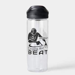 Custom name Music DJ Water Bottle