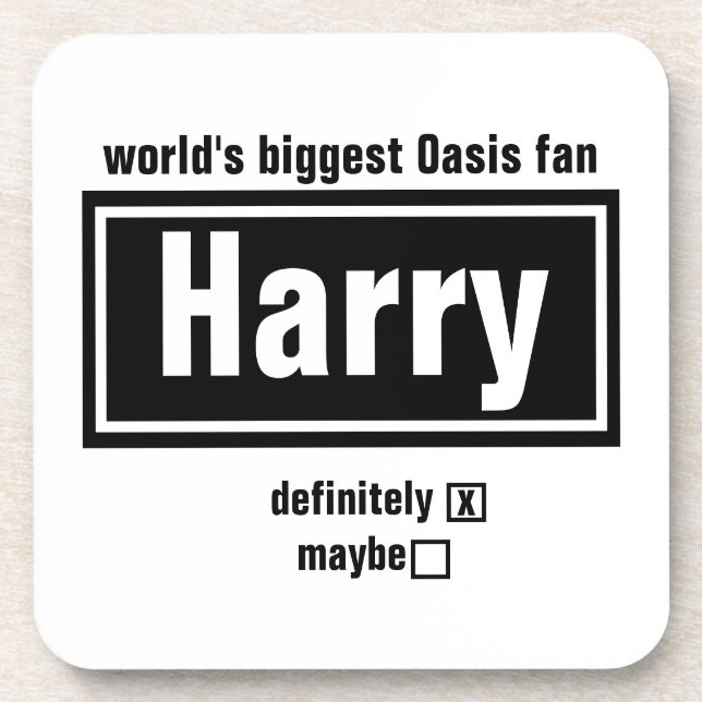 Custom Name Music Gift Coaster (Front)