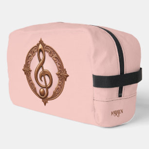 Custom Name Musical Clef Note Dopp Kit