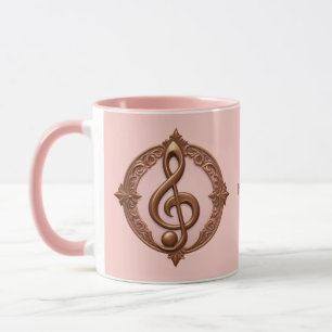 Custom Name Musical Clef Note Mug