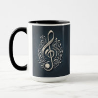 Custom Name Musical Clef Note