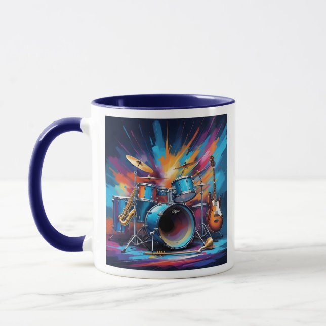 Custom Name Musical Instruments Mug (Left)