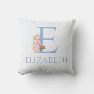 Custom Name My Little Girl with raspberries Cushion