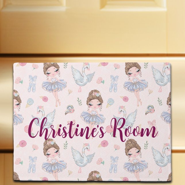 Custom Name My Sweet Ballerina Doormat (Creator Uploaded)