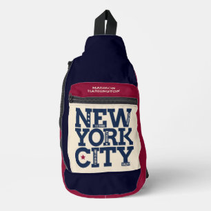 Custom Name New York City Sling Bag
