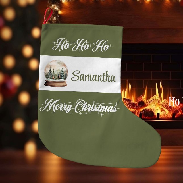 Custom Name Nordic Christmas Stocking (Custom Name Nordic Christmas Stocking)