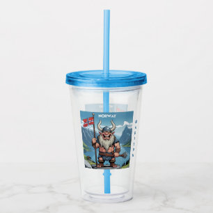 Custom Name Norwegian Troll Acrylic Tumbler