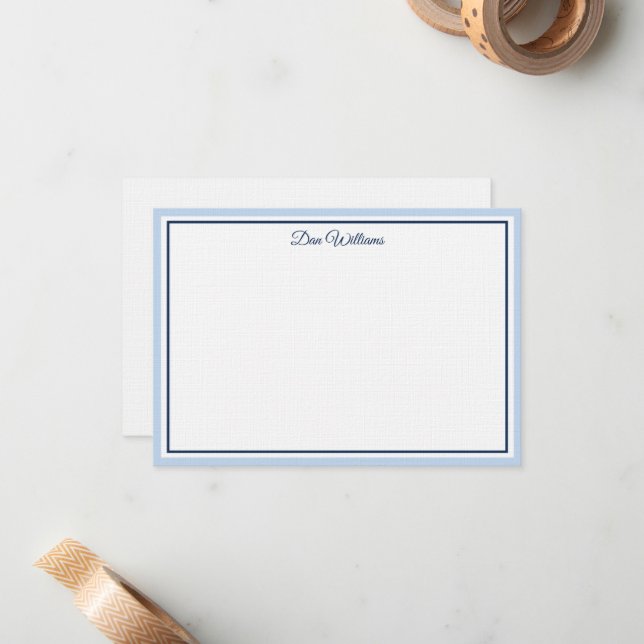 Custom Name Note Card (Front/Back In Situ)