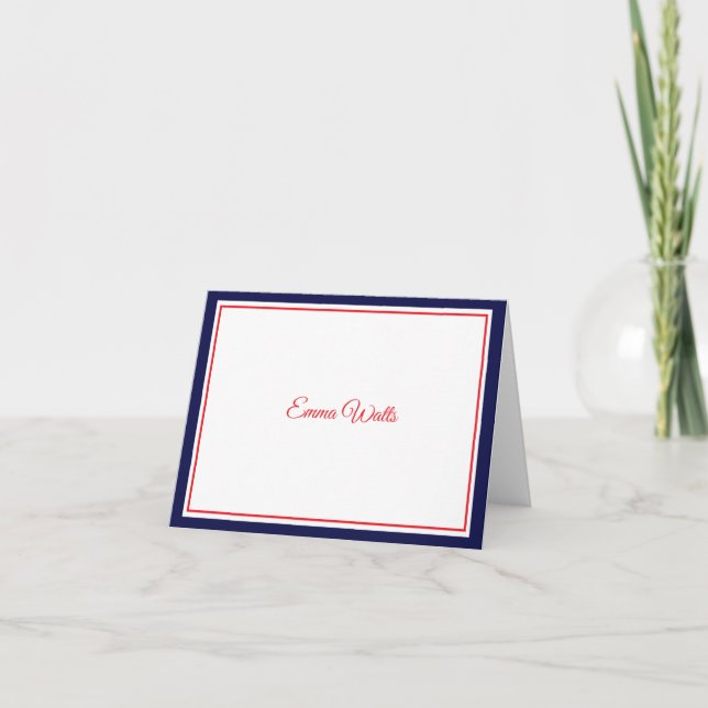 Custom Name Note Card (Front)