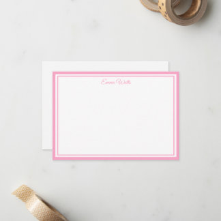 Custom Name Note Card
