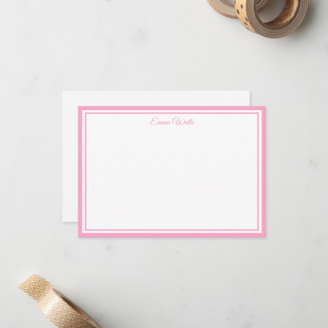 Custom Name Note Card (Front/Back In Situ)