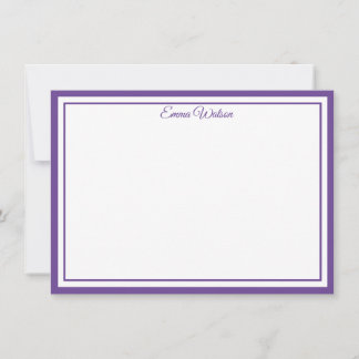 Custom Name Note Card