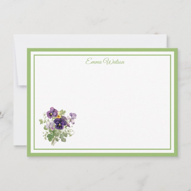Custom Name Note Card (Front)