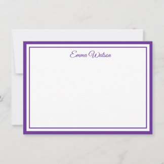 Custom Name Note Card