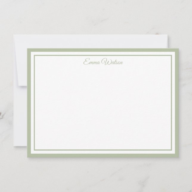 Custom Name Note Card (Front)