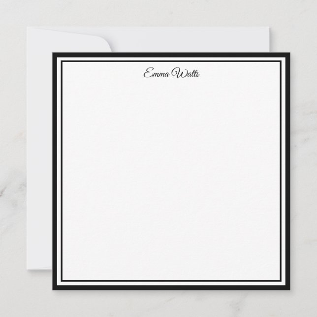 Custom Name Note Card (Front)