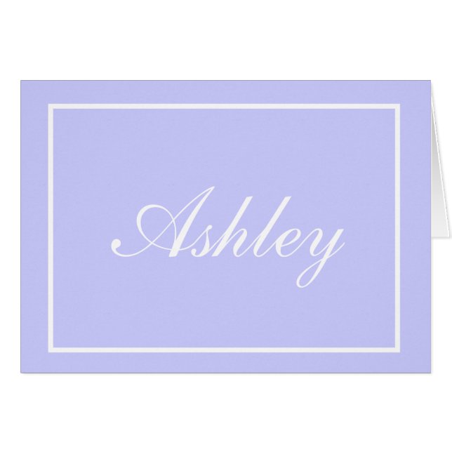 Custom Name Note Cards (Front Horizontal)