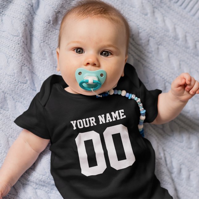 Custom Name Number Baby Football Jersey Bodysuit (Creator Uploaded)