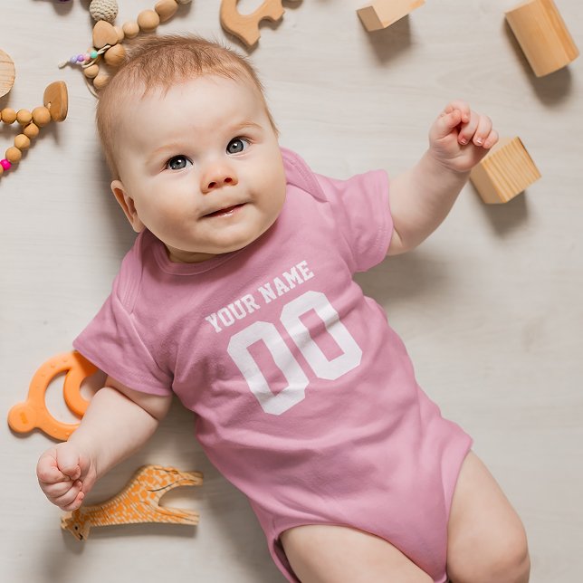 Custom Name Number Baby Football Jersey Bodysuit (Creator Uploaded)