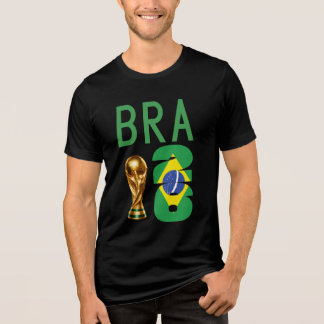 Custom Name Number Brazil 2026 World Cup Tee