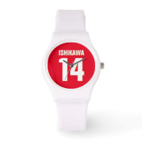 Custom Name, Number, Colours. Sports Fans Red