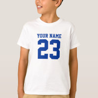 Custom Name Number Front Back Kids Sports Jersey