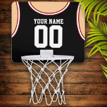 Custom Name/Number Mini Basketball Hoop<br><div class="desc">Fun jersey design in your favourite team's colours,  personalised with your name and number.</div>