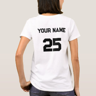 Custom Name Number on back side T-Shirt