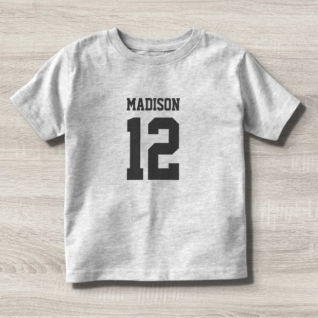 Custom Name Number Toddler T-Shirt (Creator Uploaded)