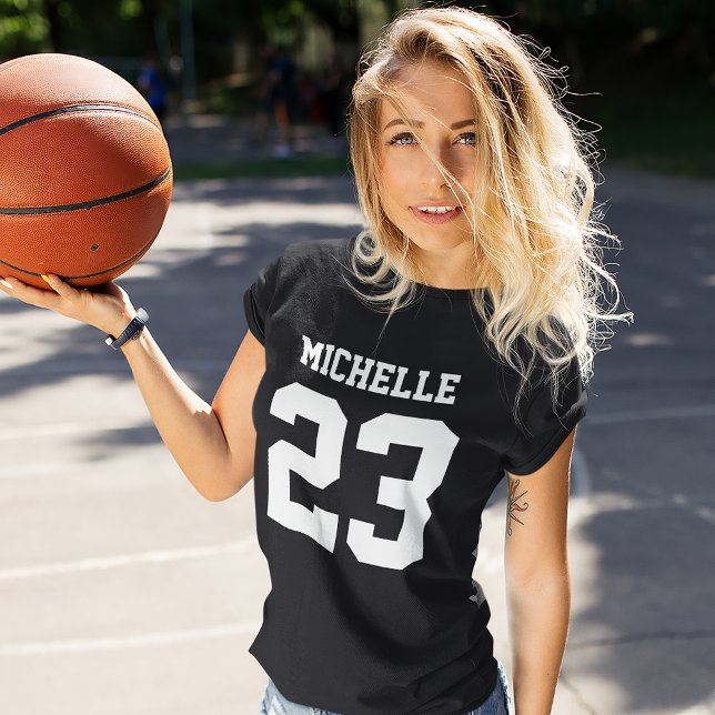 Custom Name Number Womens Sport Jersey T-Shirt (Creator Uploaded)