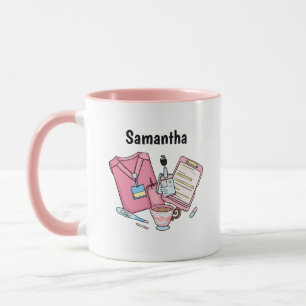 Custom Name Nurse Coffee Mug Gift