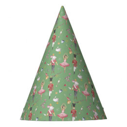 Custom name Nutcracker Ballet Ballerina Christmas Party Hat
