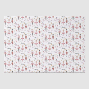 Custom name Nutcracker Ballet Ballerina Christmas Tissue Paper