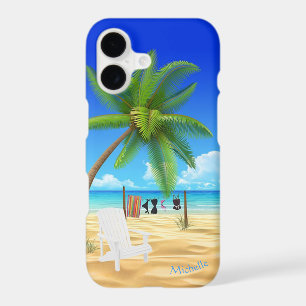 Custom Name Ocean Beach Scene