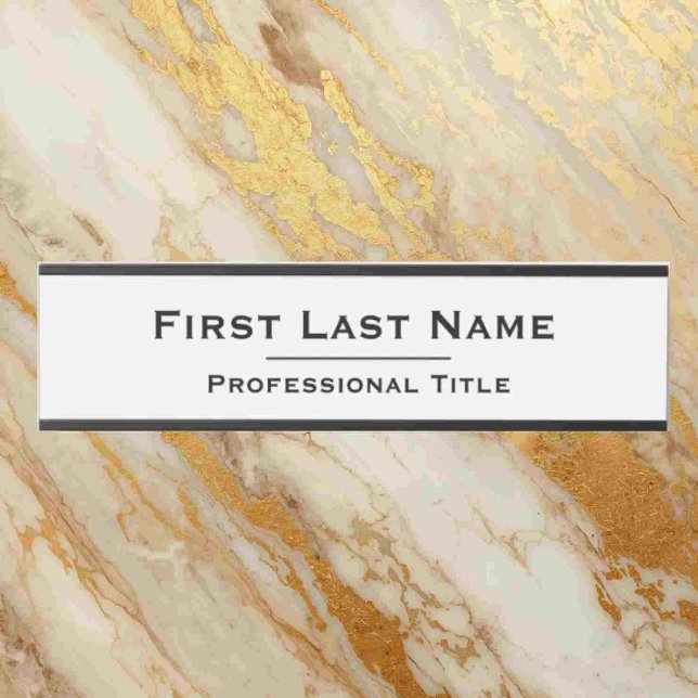 Custom Name | Office Door Sign Black & White (Creator Uploaded)