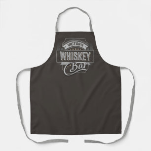 Custom NAME Old Deluxe Liquor Label Whiskey Bar Apron