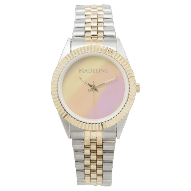 Custom Name on Cotton Candy Colours Watch (Front)