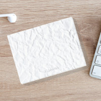 Custom Name on Faux Crinkled Paper