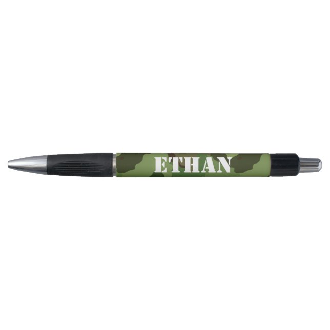 Custom Name on Green and Brown Camouflage (Front)