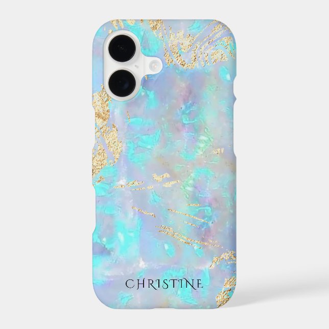 custom name opal stone (Back)