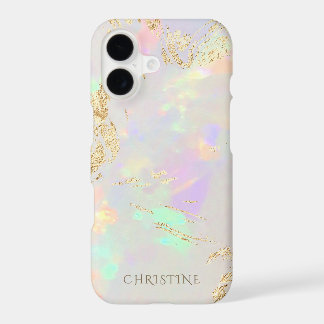 custom name opal stone design