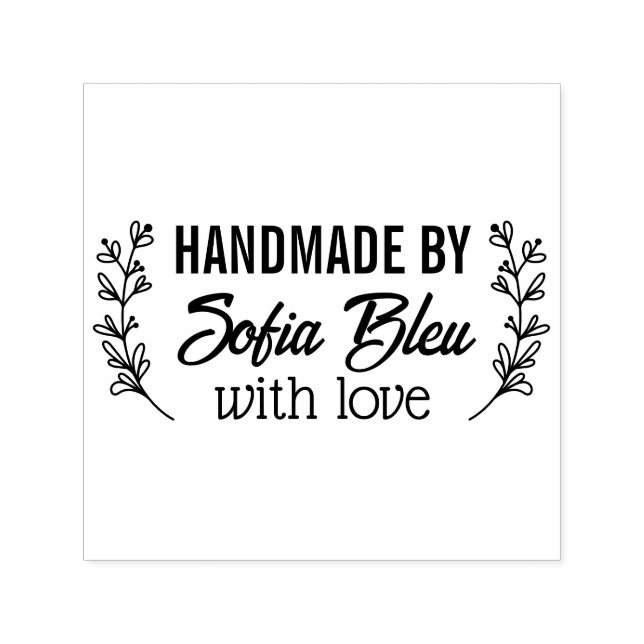 Custom name or company name fabric clothing labels self-inking stamp (Design)